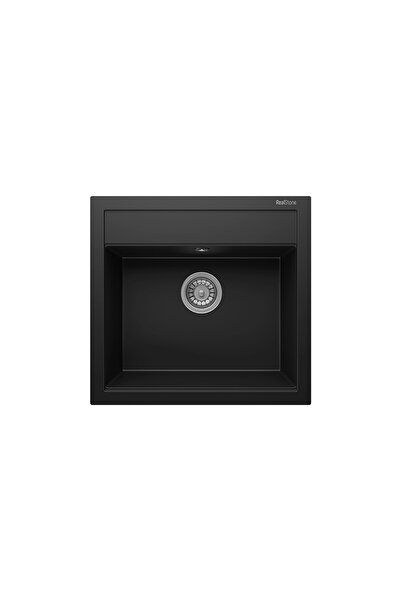 RealStone REAL STONE K04 OLYMPOS 56 SİYAH GRANİT EVİYE