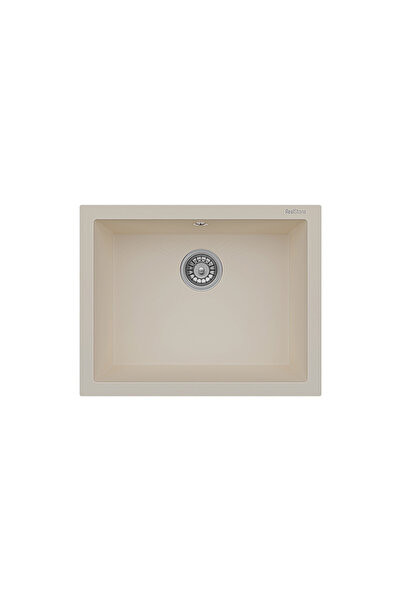 RealStone REAL STONE K12 GORDION 60 KREM GRANİT EVİYE