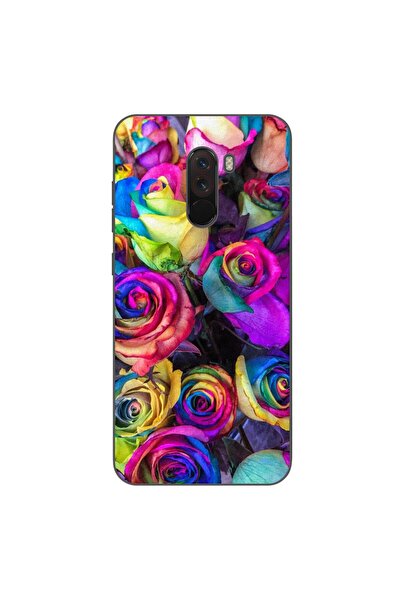 OEM Husa compatibila cu Xiaomi Pocophone F1 Silicon Gel Tpu Model Trandafiri ...