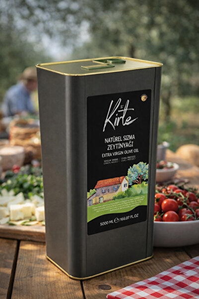 The Kirte Olive Oil 2025-2026 Yeni Hasat Naturel Sızma Zeytinyağı Teneke 5Lt
