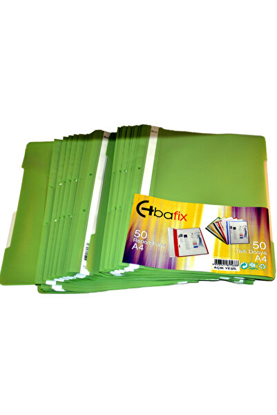 Bafix Ring Binder Plastic XL Light Green A4 (50 Pcs)