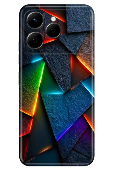TECNO Spark 40 4G Kılıf Ai Club Temalı Desenli Darbe Emici Silikon
