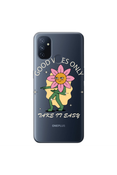 Other Oneplus Nord 100 Good Vibes Only Transparent Silicone TPU Θήκη