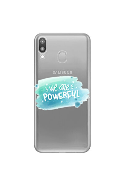 Other Samsung M20 We are Powerful Transparent Silicone TPU Θήκη