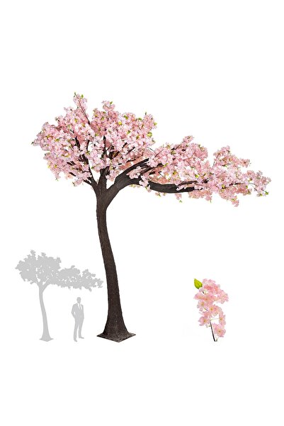 Roberto Rossi Copac artificial Cires D320xH320cm cu flori roz deschis si inchis