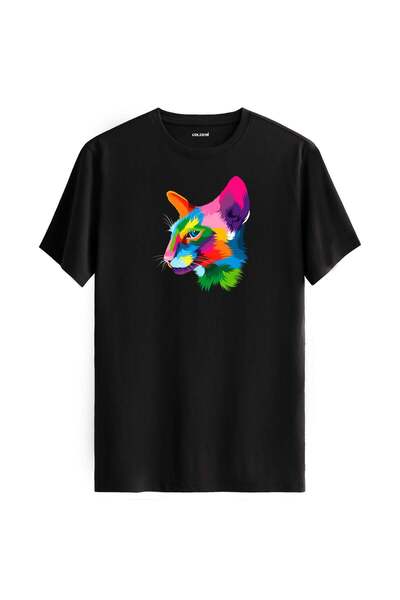 Colermi Colorful Orion Cat Printed T-Shirt