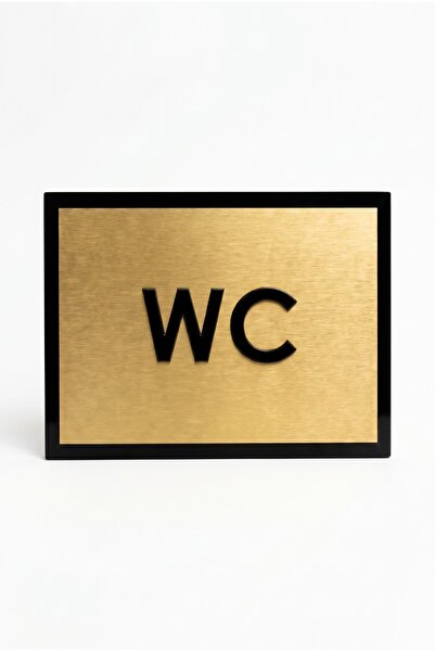 usin Gold Metal 14X20 CM Yapışkanlı Ofis Bar Lokanta Cafe Pansiyon Kapı İsiml...