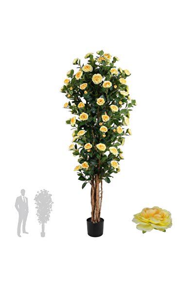 Roberto Rossi Copac artificial Camelia Japonica H180 cm cu 870 frunze si 120 ...