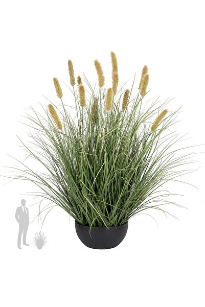 Roberto Rossi Iarba artificiala Onion Matsutake 60 cm cu 14 flori
