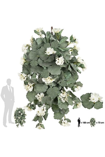 Roberto Rossi Muscata artificiala curgatoare 70 cm cu 202 frunze si 30 flori ...
