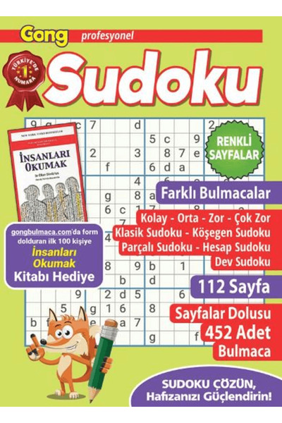 Maxi Yayıncılık Gong Profesyonel Sudoku 12 / Bertan Kodamanoğlu / / 977268745...