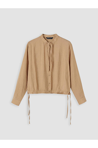 LC Waikiki Nevavm Farkıyla Hakim Collar Regular Fit Women's Shirt