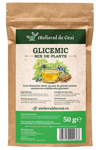 atelierul de ceai Ceai glicemic - mix de plante