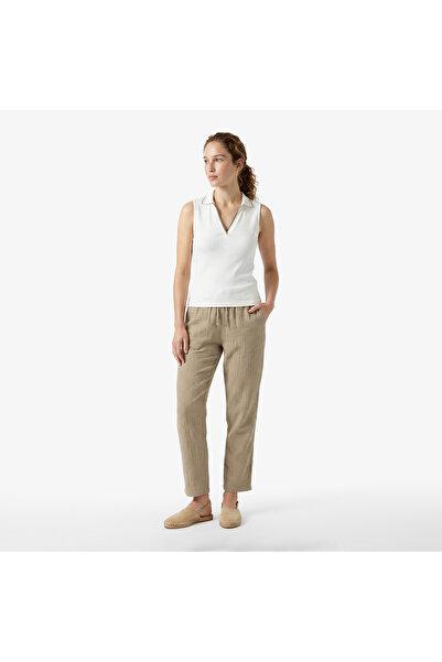 Nautica Kadın Yeşil Regular Fit Pantolon