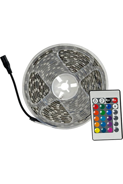 SGTT LED strip 5050 RGB with remote control, 5 m, 18W, 60 LEDs/m, 360 lm adju...