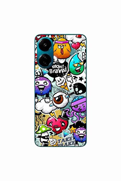 OEM Husa compatibila cu Xiaomi Redmi 13C 4G Silicon Gel Tpu Model Pop Art Gra...