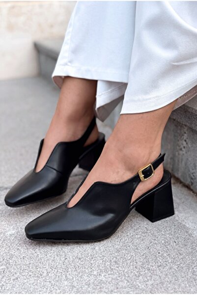 I Love Shoes Παπούτσια Pelora Μαύρα Ματ Δερμάτινα με Τακούνι Kadık
