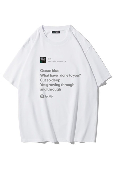 BRZ COLLECTION Tricou Unisex Oversize Two Door Cinema Club - Sun (ALB)