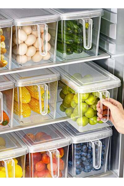 YAH Creation Creation 6 Pcs/Set YAH Durable Food Storage - Pantry Organizer w...