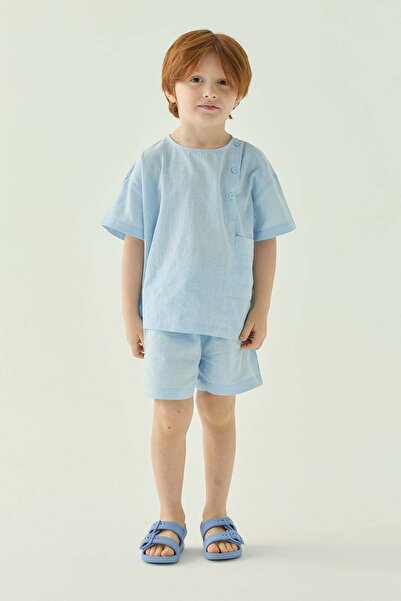 Tics Linen Set - Blue