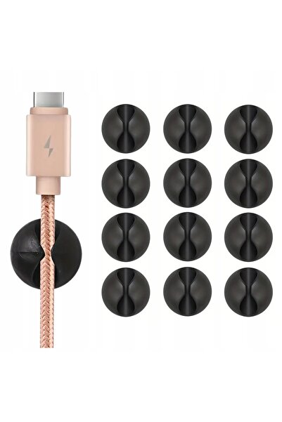 OEM Set 12 x Organizator Cabluri, Banda Autoadeziva Puternica, Calitate Ridic...