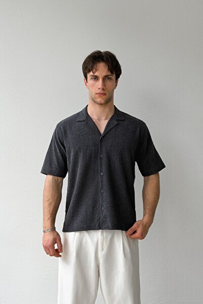 Flaw Wear Apaş Collar Woven Shirt