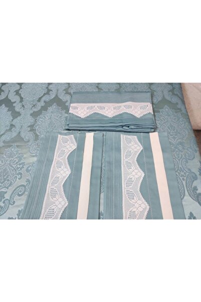 AZRA ÇEYİZ Handcrafted Lace Sheet with Lace Pique Set