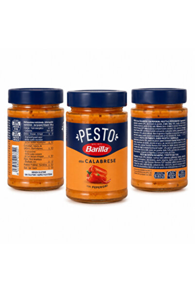 Barilla Set de 3 x Pesto alla Calabrese, sos pesto cu ardei, ricotta și chili...