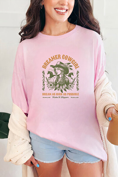 Sarah's Boutique Women's T-shirt – 100% cotton – Dreamer Cowgirl