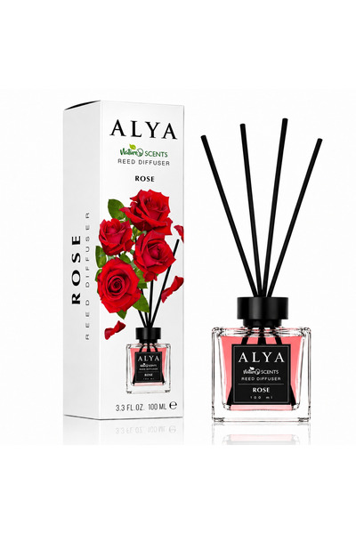 ALYA Odorizant de cameră cu bețișoare Nature Scents, Trandafiri, 100 ml
