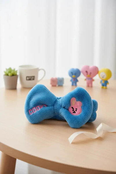 Miniso ربطة شعر مرخصة من BT21 Cooky – ناعمة الملمس ومرنة – رباط شعر وردي اللون