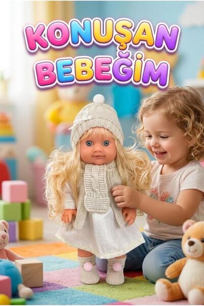 Tıfıl Toys Lucia Girl Konuşan 35 cm - Etkileşimli Kolları Bacakları ve Kafası...