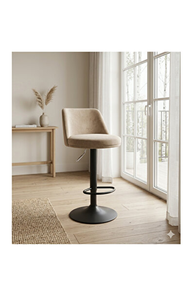 luxino Leather Swivel Bar Stools Adjustable Height Counter Barstools with Bac...