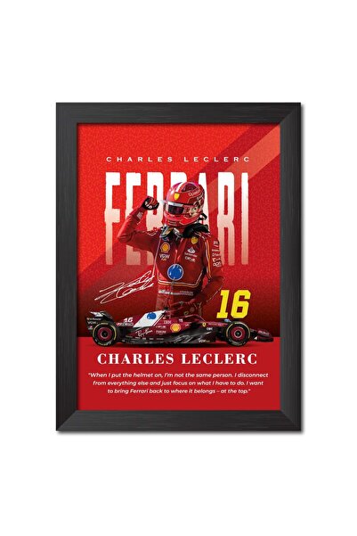ALAYRA International Alayra Charles Leclerc Poster Ferrari F1 Car Posters For...