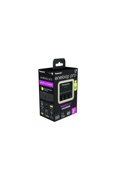 PANASONIC Eneloop Pro Smart & Quick Charger + 4 x Eneloop Pro AA 2500mAh, K-K...