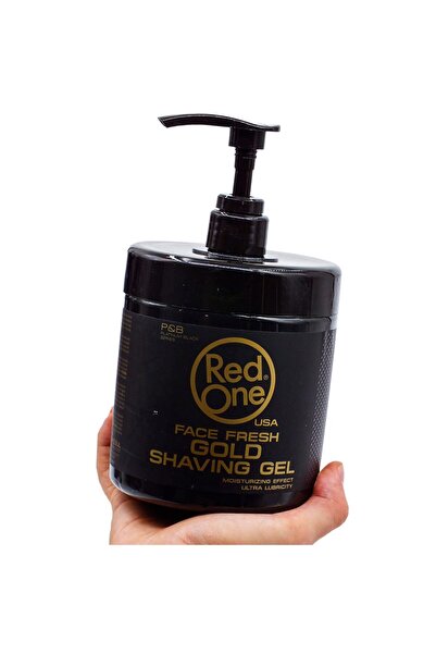 Red One جل الحلاقة الذهبي Face Fresh، تأثير مرطب، زلاقة فائقة، سلسلة Platinum...