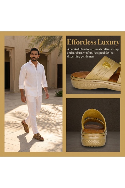 Khayrat Slipper صنادل رجالية إيطالية حصرية بتصميم فاخر، مصنوعة يدويًا، مع إبز...