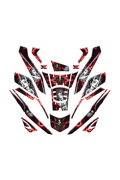 gogo premium HONDA PCX 2025-2026 UYUMLU TANK PAD SET 017