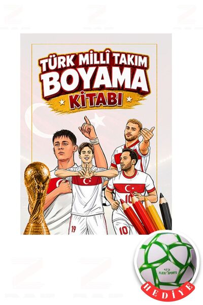 Pinokyo Yayınları Turkish National Team Coloring Book-Football Ball Gift