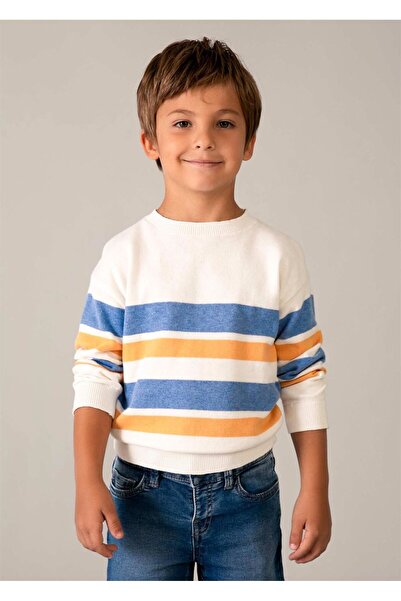 MAYORAL Boy's Striped Sweater Cream 3378