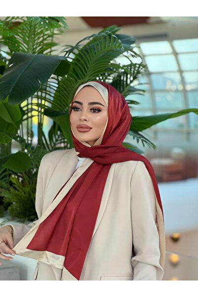 tomrisboutique شال حجاب فاخر من الحرير الفوال مقاس 70 × 180 سم