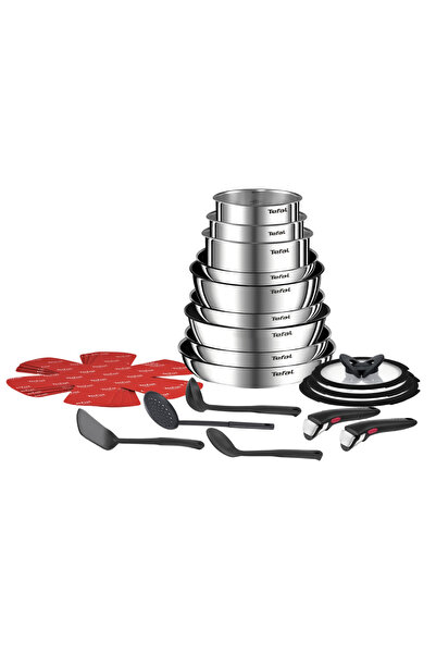 TEFAL Set de 22 piese Ingenio Emotion L897SM74, oale 16/18/20 cm, tigăi 22/24...