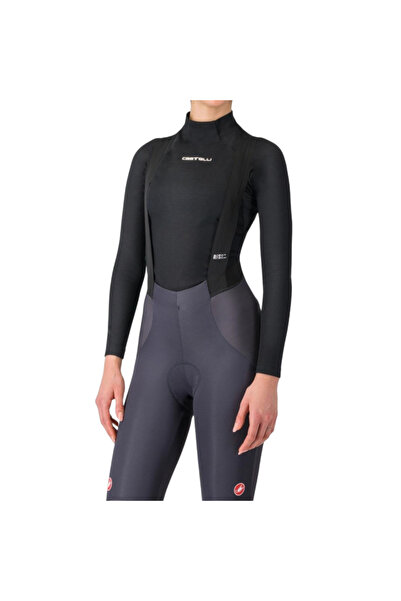 Castelli Tricou de ciclism pentru femei Flanders 2 Warm-Negru-XS