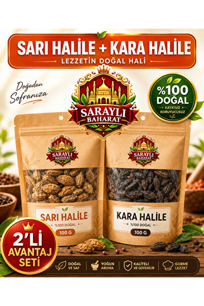 sarayli baharat Kara Halile 100gr +Sarı Halile 100 gr 1.Kalite
