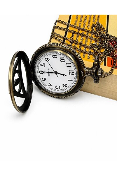 MD Moda Accessories قلادة ساعة على شكل أربطة قدم بتصميم تذكاري من The Deathly...