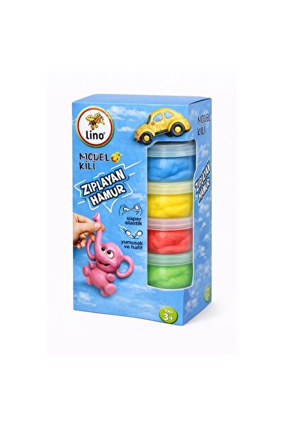 Lino Model Kili Zıplayan Oyun Hamuru 20 gr x 4 Renk