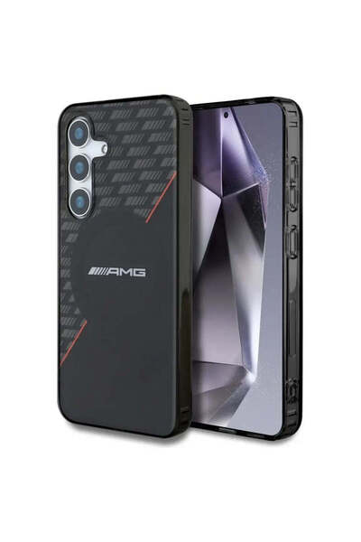 MERCEDES Husă AMG cu strat dublu și romburi MagSafe pentru Samsung Galaxy S25...