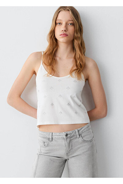 Mango Teen Düşük bel wide leg jean pantolon