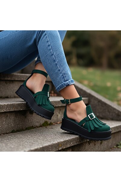 Tress Fashion Πράσινα Casual Παπούτσια Μοντέλο - Erisa PN