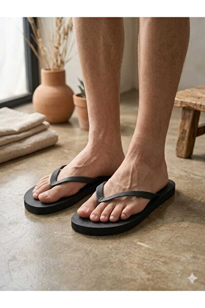E evalupe Tita Erkek Parmak Arası Plaj Terliği Flipflops Havuz Terliği